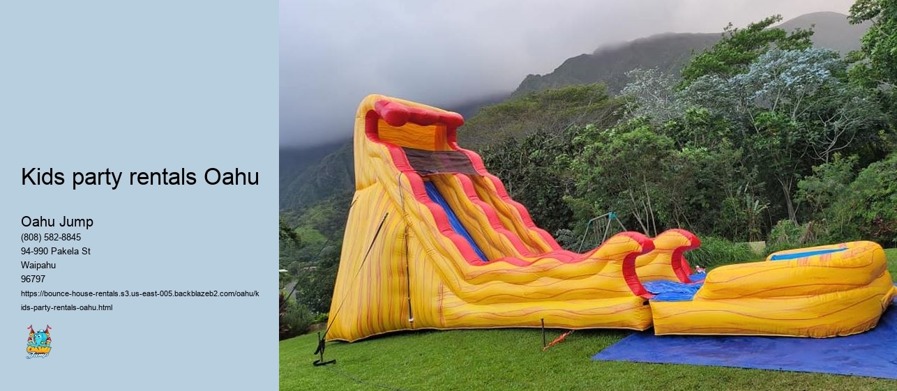 Let Your Imagination Soar with Oahu Jumps Customizable Bounce Houses!