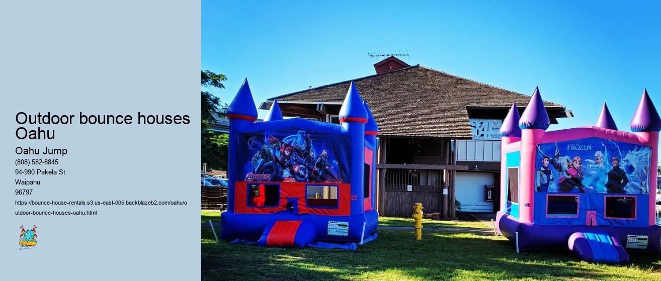 Outdoor bounce houses Oahu 